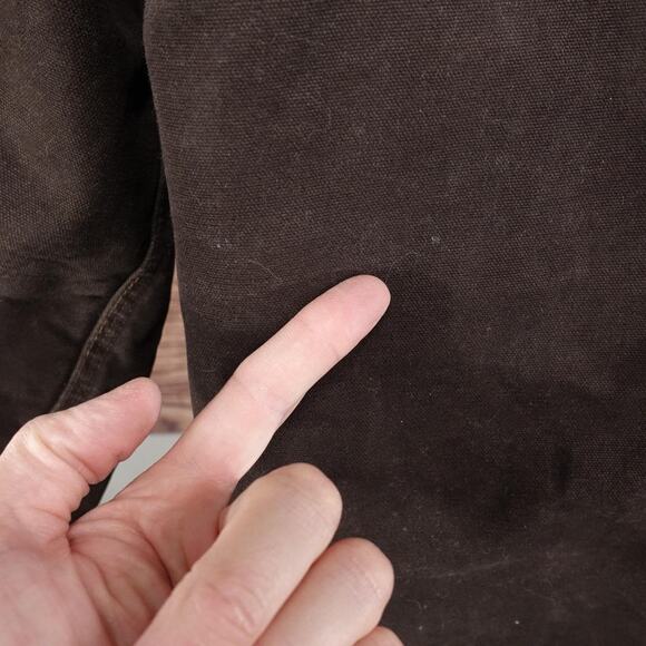 Carhartt Coat Mens 3XL Dark Brown Chore Blanket Lined Corduroy Collar C02 DKB - Picture 8 of 12